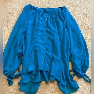 miilla flowy blue top